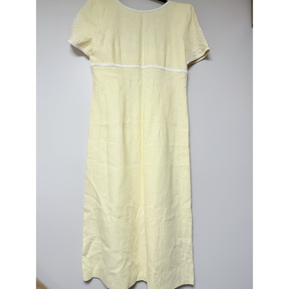 Donna Morgan 100% Linen Women's Yellow Dress Size 8‎ - Picture 1 of 5